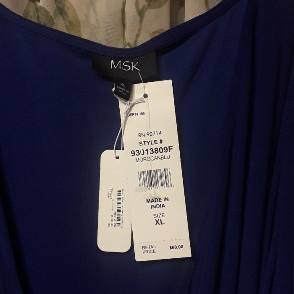 Royal blue MSK dress